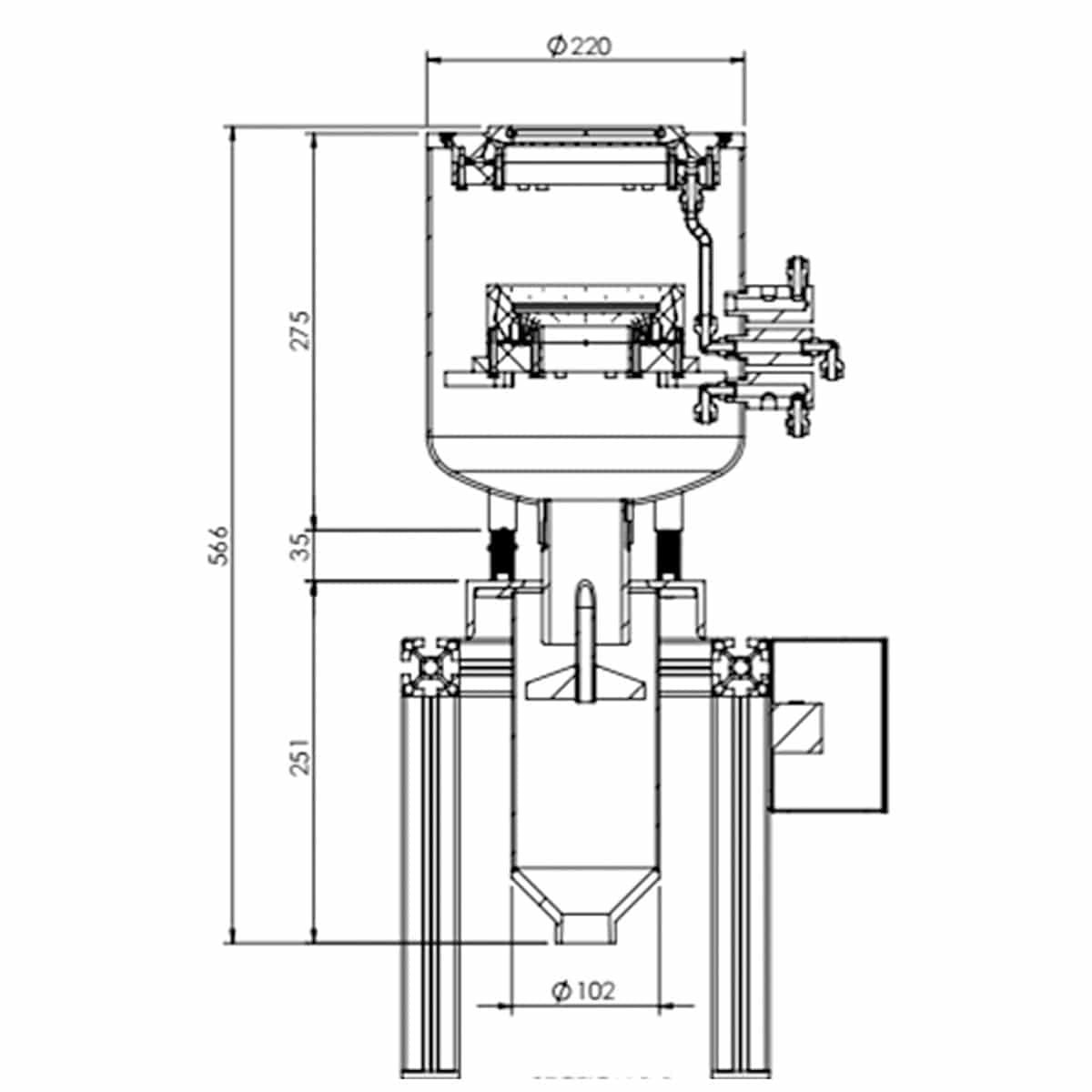 Bell Cup Cleaner dimension Bell Cup Cleaner dimension