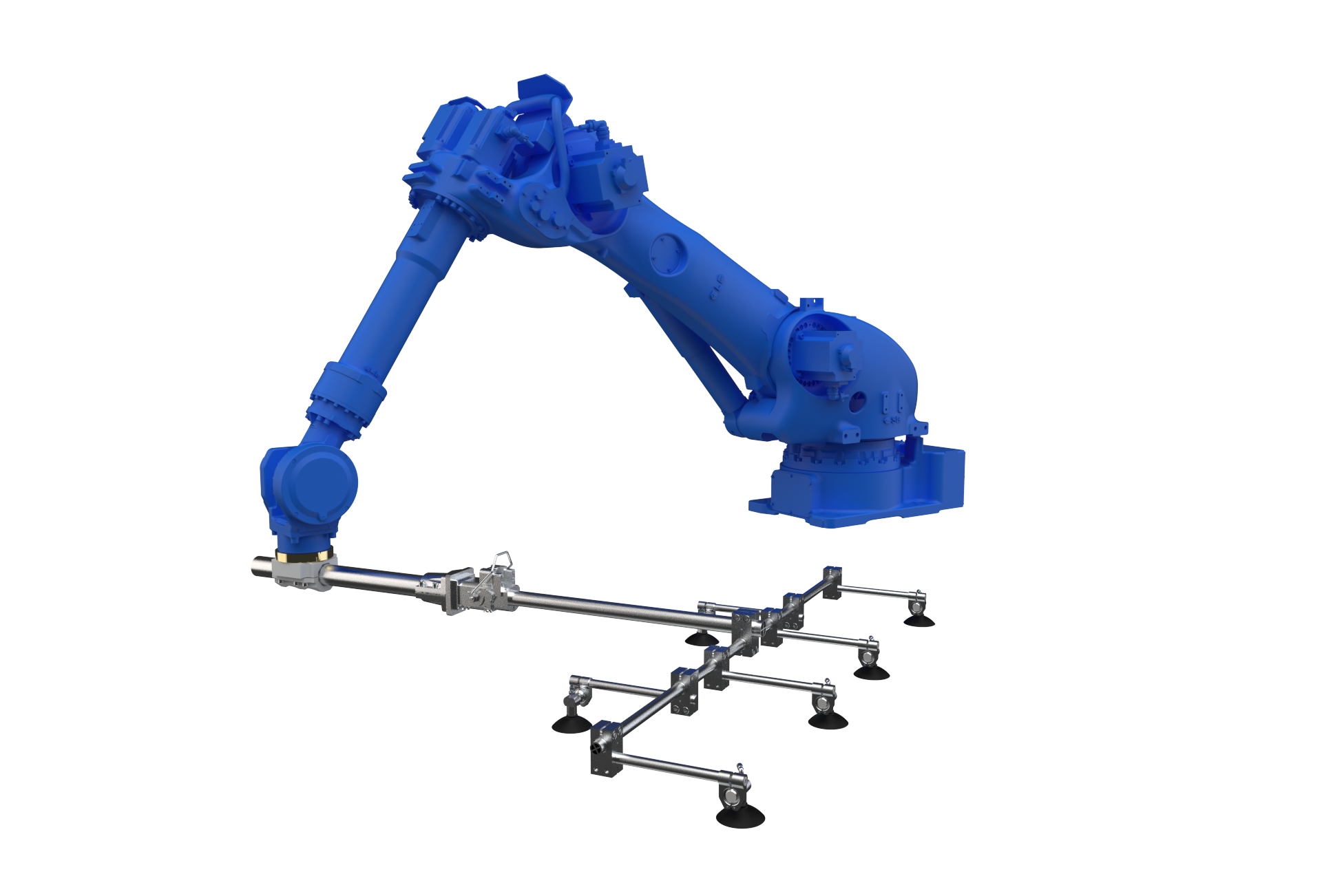 Inter-press robot gripper